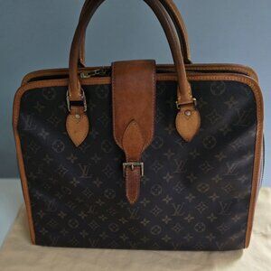 Rivoli Briefcase Brown Monogram Louis Vuitton Vintage 1998